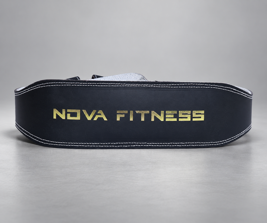 Novafit Leather Gym Belt Gold NF-I-956