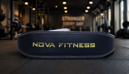 Novafit Leather Gym Belt Gold NF-I-956