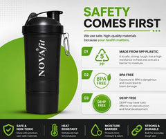 NOVAFIT SHAKE BOTTLE 600ML