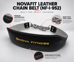 Novafit Leather Chain Belt( NF-I-952)