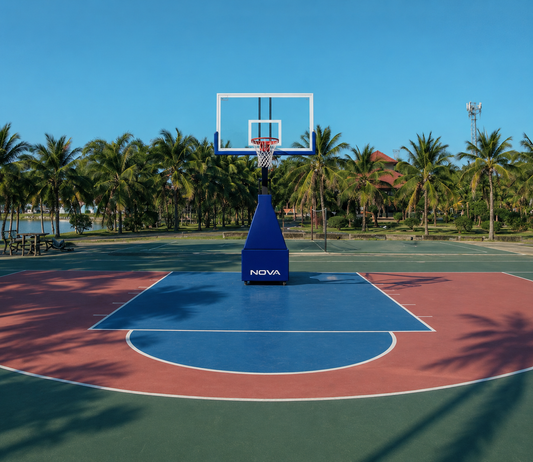 Basketball Post Moveable Adjustable