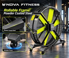 Novafit Rollable Standing Fan