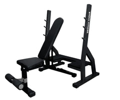 MI Nk- 6s Olympic Adjustable Bench with Stand Combo
