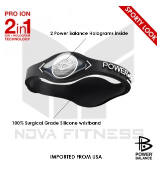 Power Balance Band with Two Holograms and Silicone